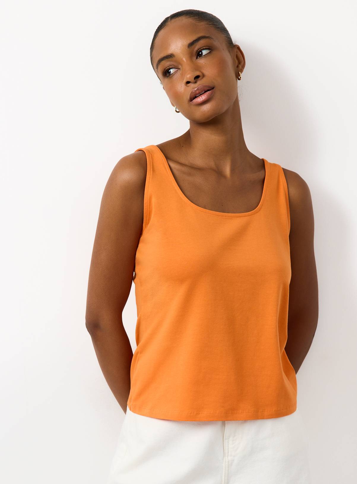 Orange Square Neckline Vest 16 - Image 1