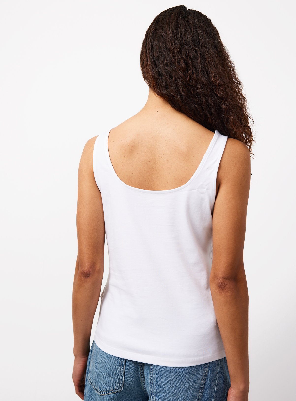 White Square Neckline Vest 8 - Image 4 thumbnail