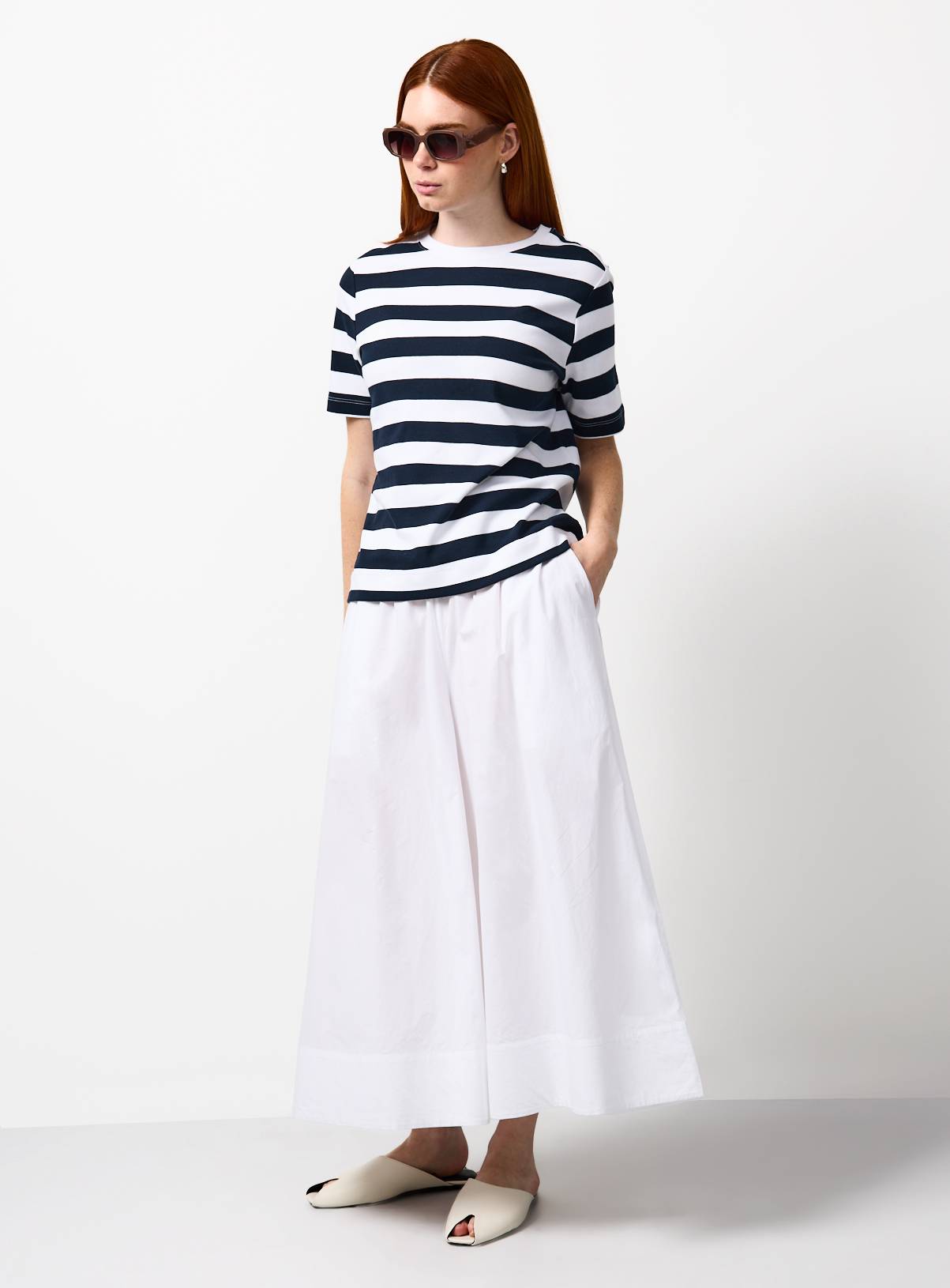 Navy Nautical Stripe Ultimate T-Shirt 16 - Image 2