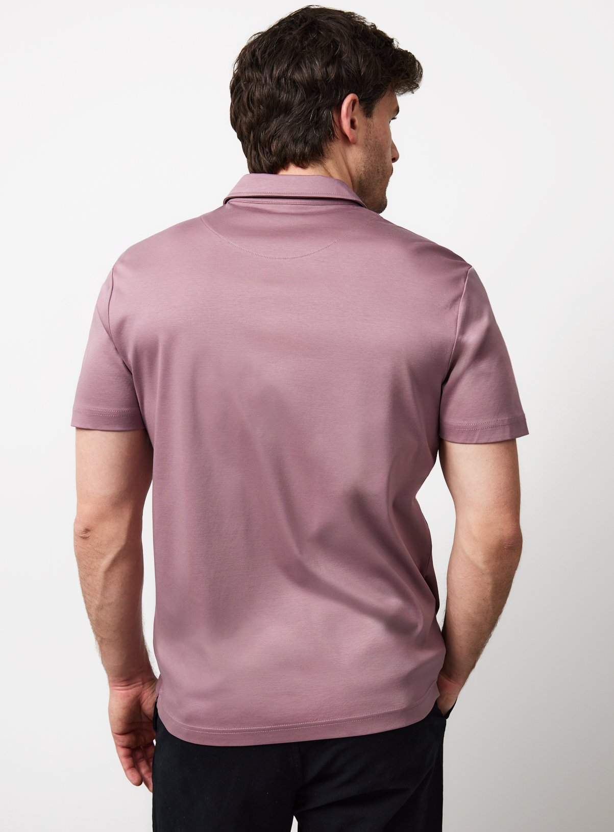 Purple Supima Cotton Polo Shirt XL - Image 5 thumbnail