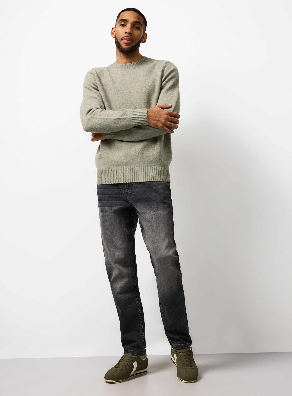 Grey Ultimate Comfort Slim Fit Jeans 30L - Image 2 thumbnail