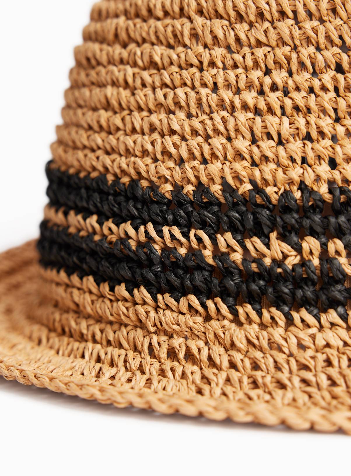 Kids' Neutral Straw Trilby 6-9 years - Image 2