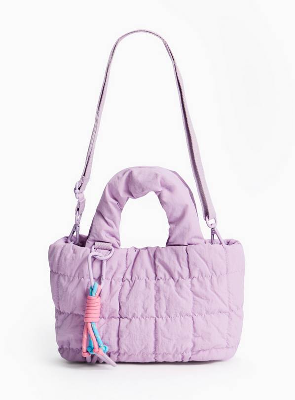 Lilac Nylon Puffy Mini Bag One Size