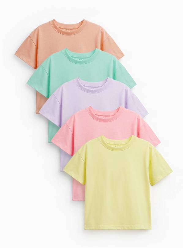 Pastel T-Shirts 5 Pack 2-3 years