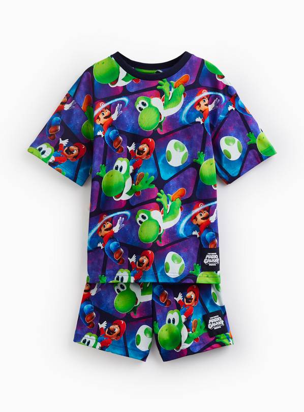 Super Mario Space Print Shortie Pyjamas 6-7 years