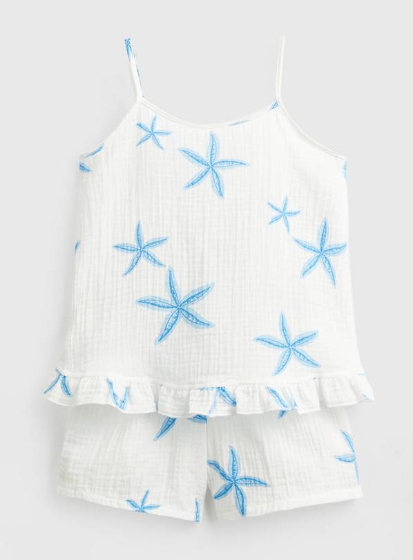 Starfish Print Cami Shortie Pyjama Set 5-6 years