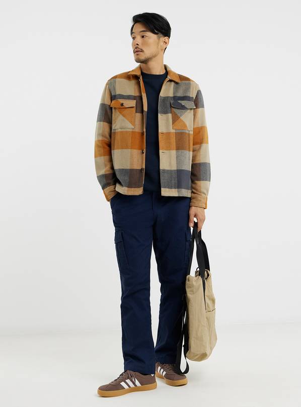 JACAMO Brushed Heavy Weight Checked Overshirt XL