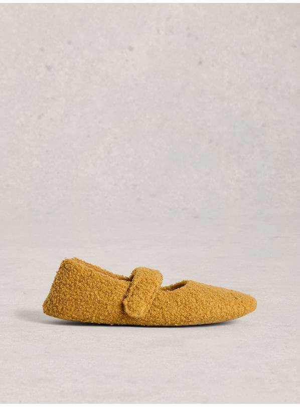 WHITE STUFF Borg Mary Jane Slipper S