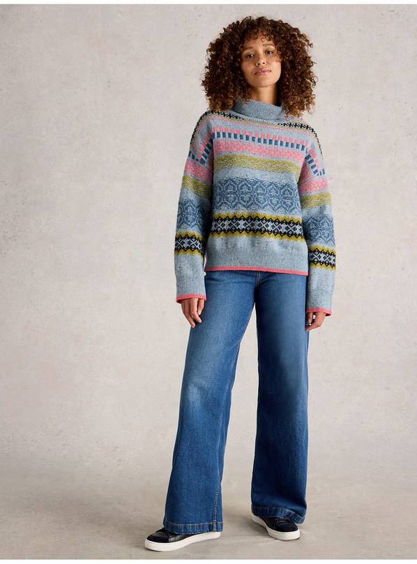 WHITE STUFF Felicity Fairisle Jumper 12