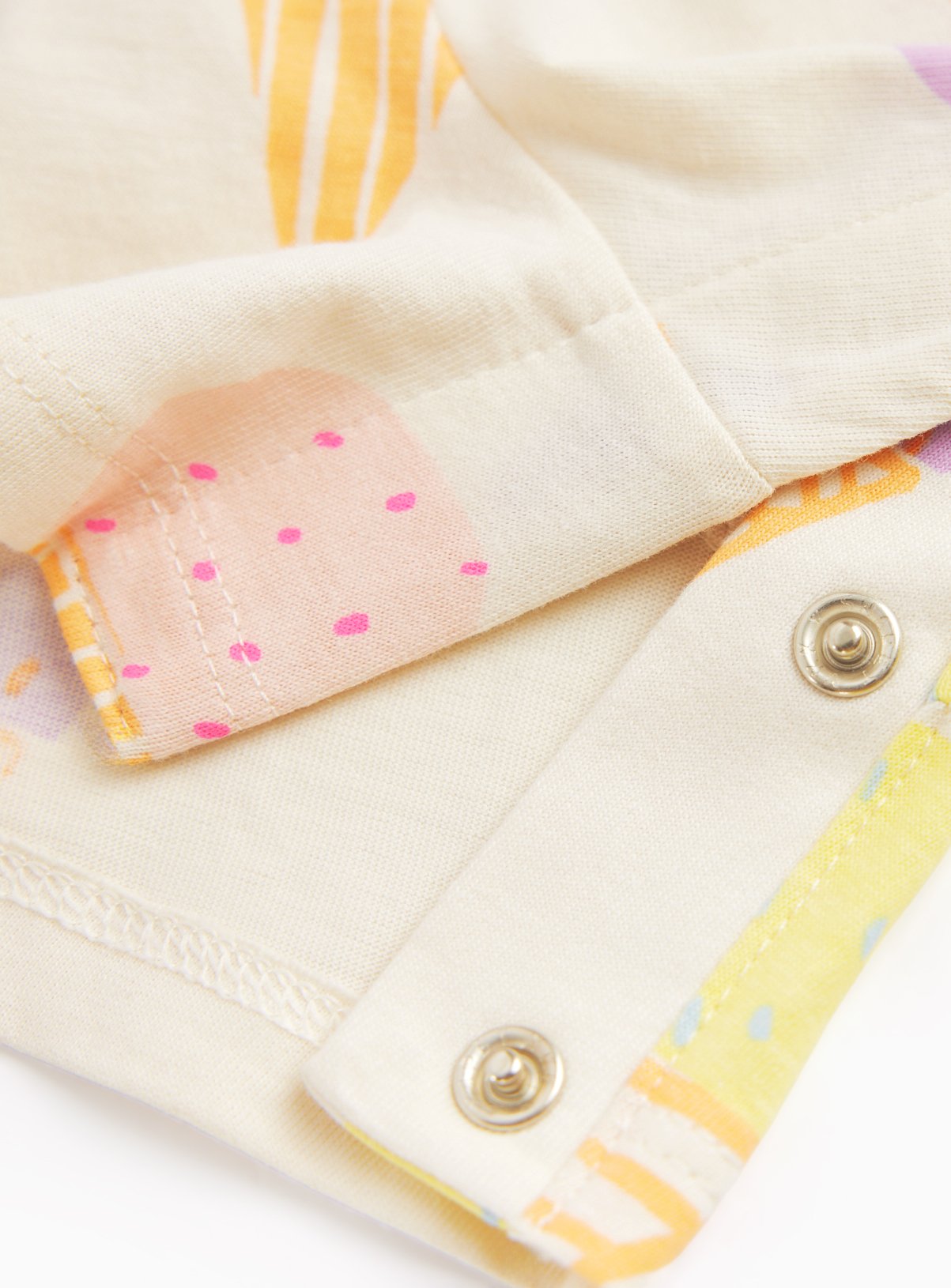 Pink & Ice Cream Print Jersey Playsuits 2 Pack 2-3 years - Image 2 thumbnail