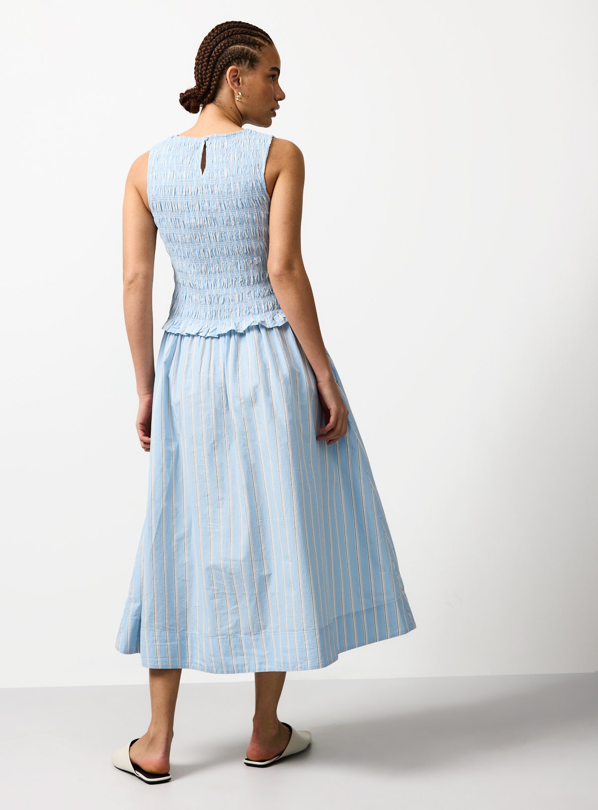 princess polly baby blue dress Dusty Blue Tea Length Dress main image 0