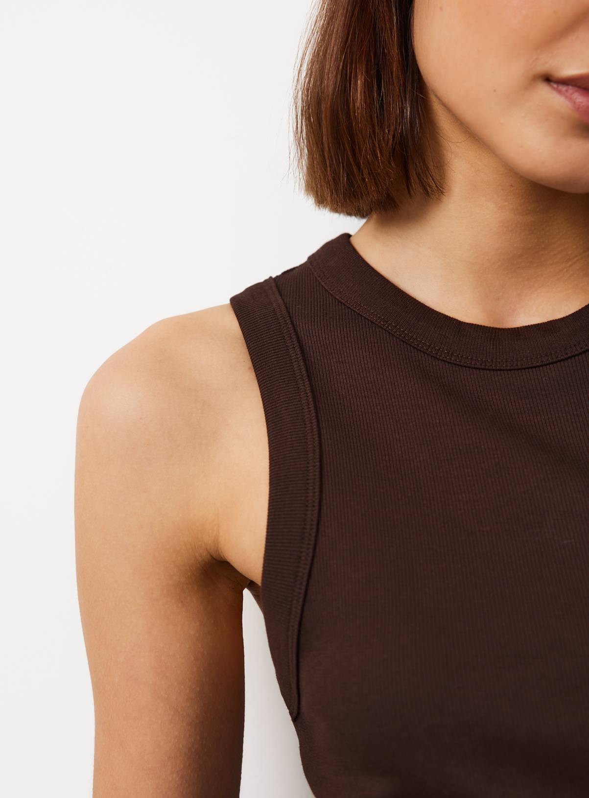 Brown Ribbed Classic Vest 26 - Image 4