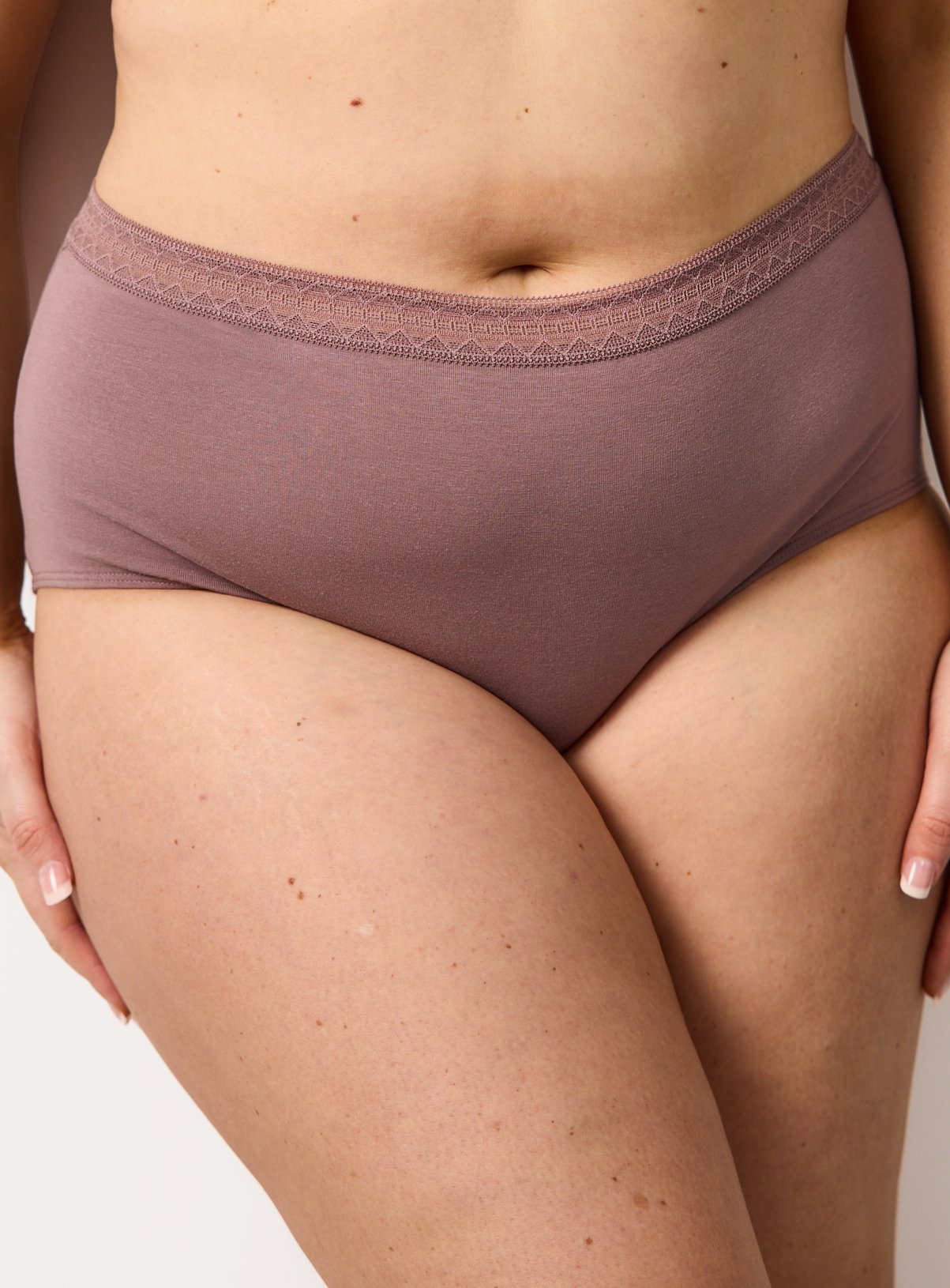 Brown Tonal Full Brief Lace Knickers 5 Pack 22 - Image 2 thumbnail