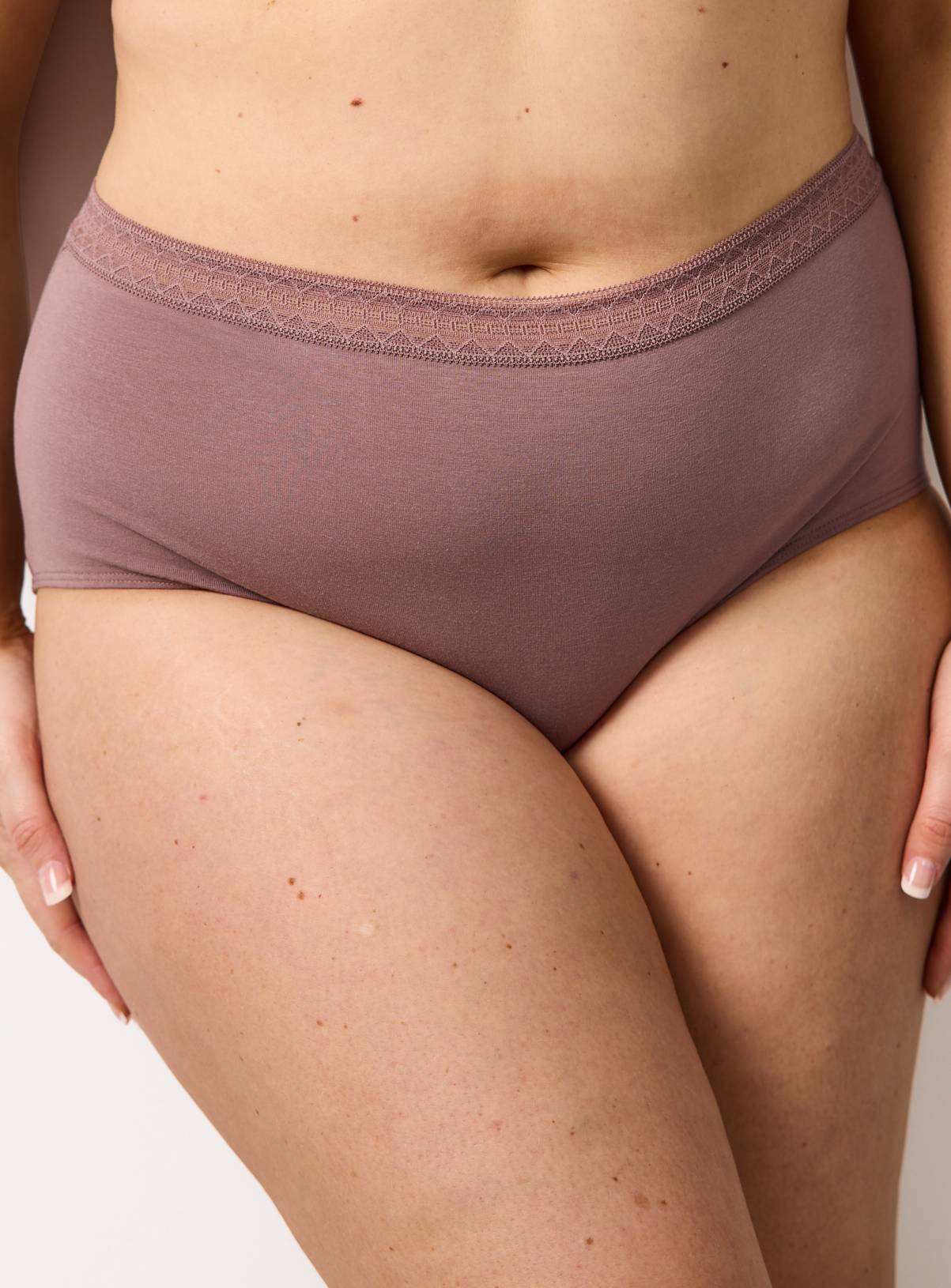 Brown Tonal Full Brief Lace Knickers 5 Pack 22 - Image 2
