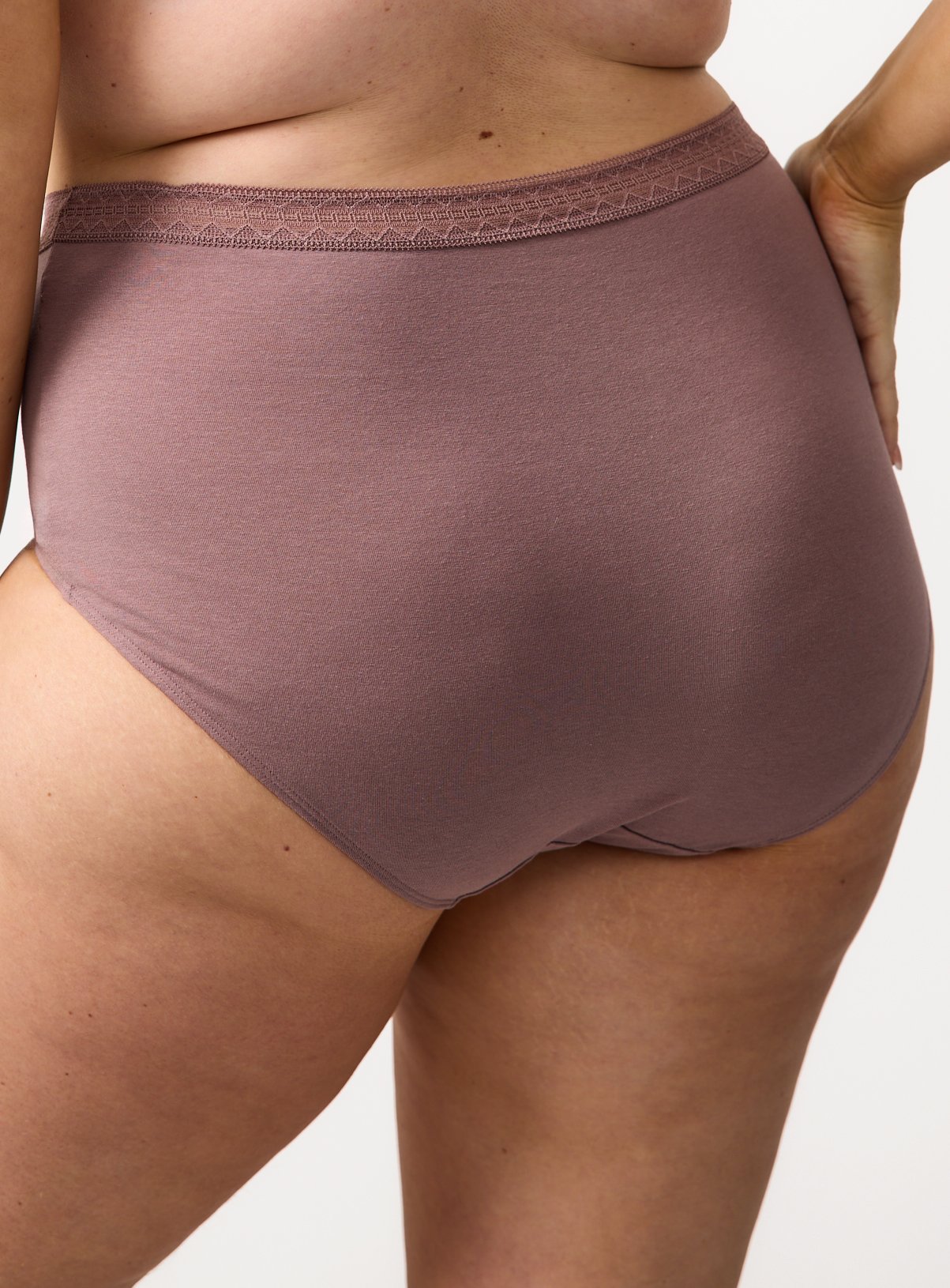 Brown Tonal Full Brief Lace Knickers 5 Pack 22 - Image 4 thumbnail