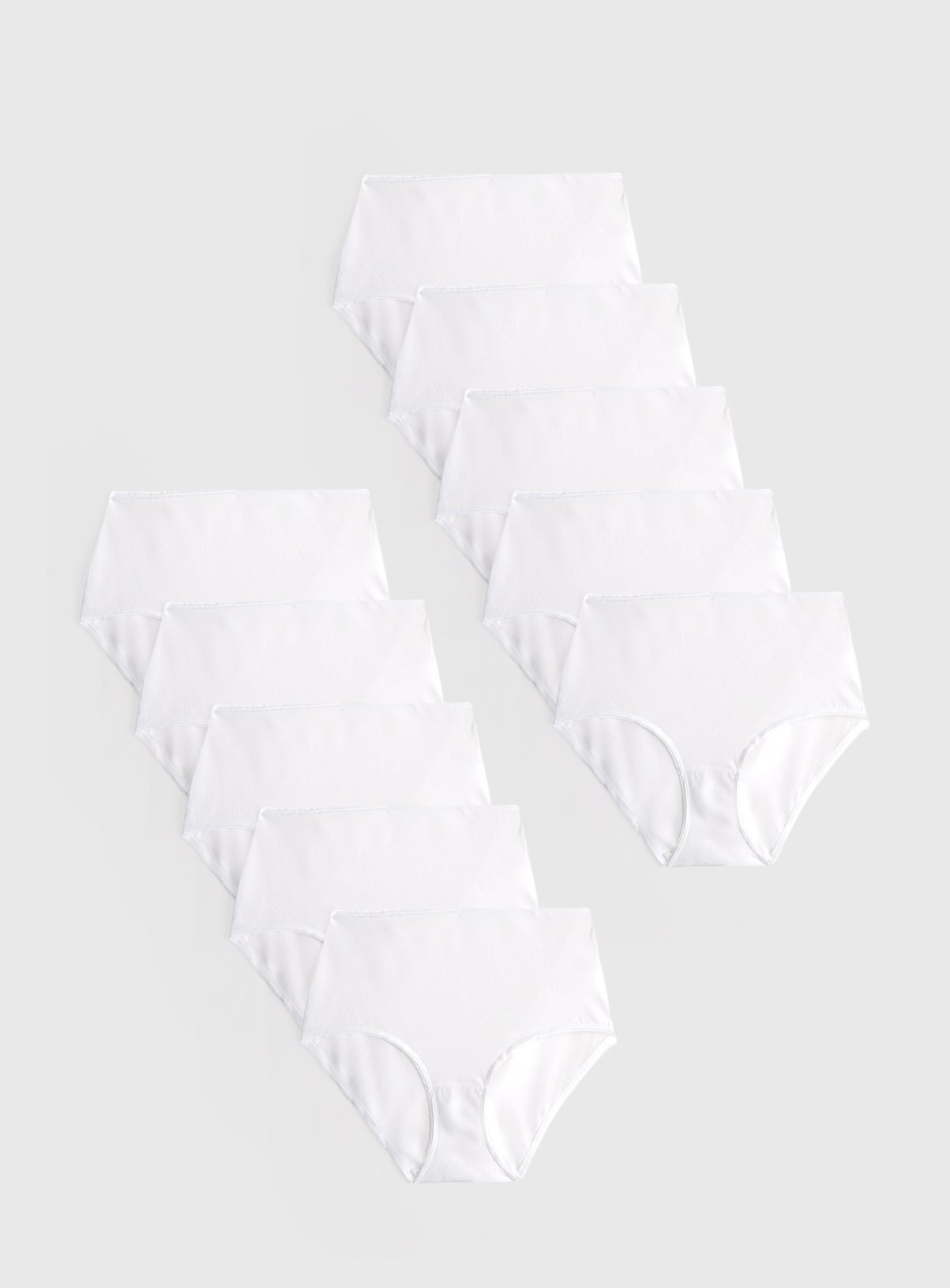 White Full Knickers 10 Pack 20 - Image 1 thumbnail