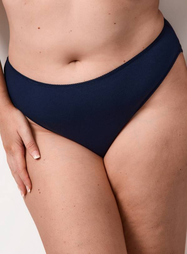 Blue & White High Leg Briefs 5 Pack 8