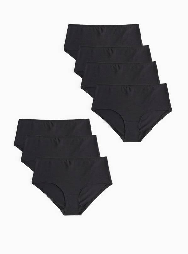 Black Knicker Shorts 7 Pack 12