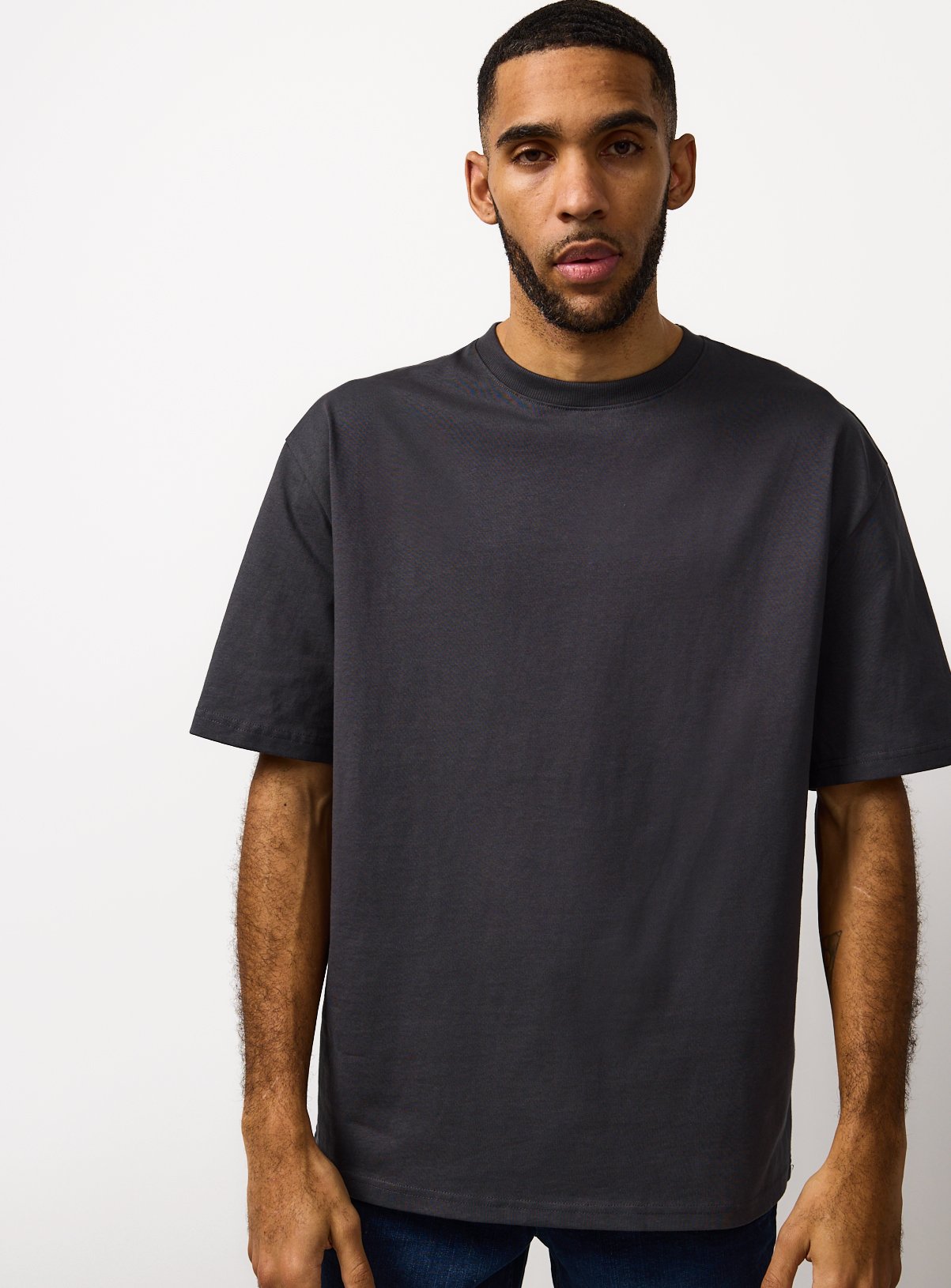 Grey Relaxed Fit Dry Handle T-Shirt XXXXL - Image 1 thumbnail