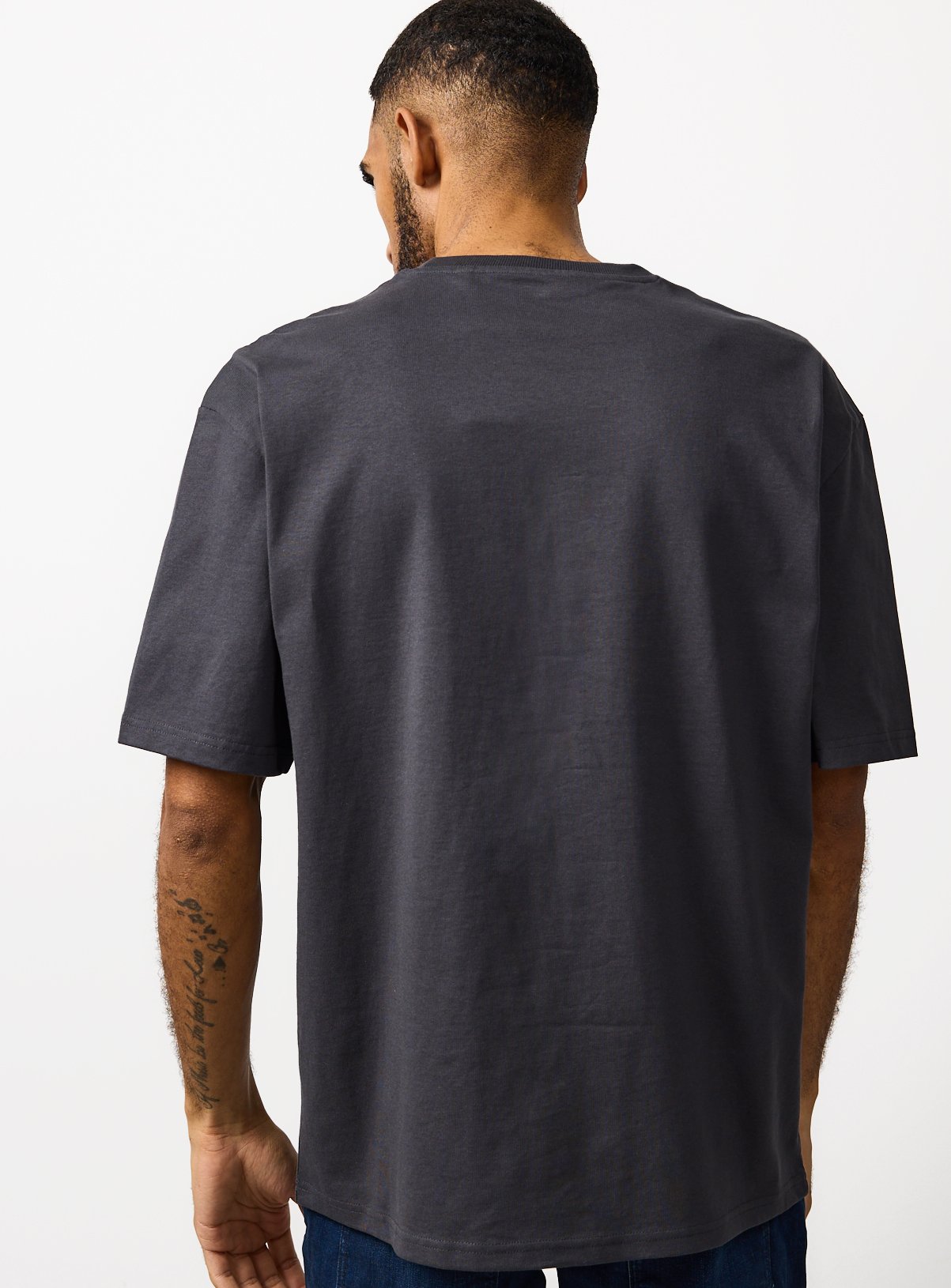 Grey Relaxed Fit Dry Handle T-Shirt XXXXL - Image 5 thumbnail