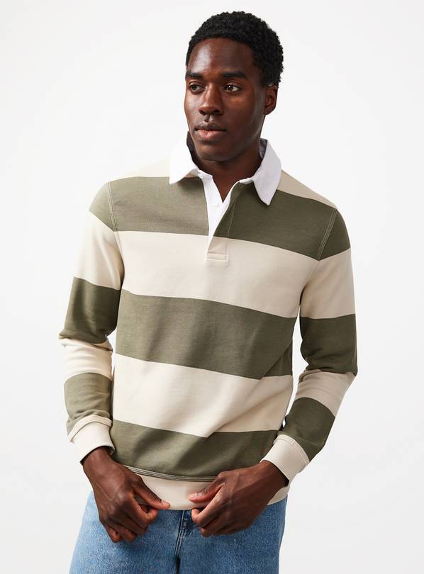 Green Stripe Rugby Shirt XXXL