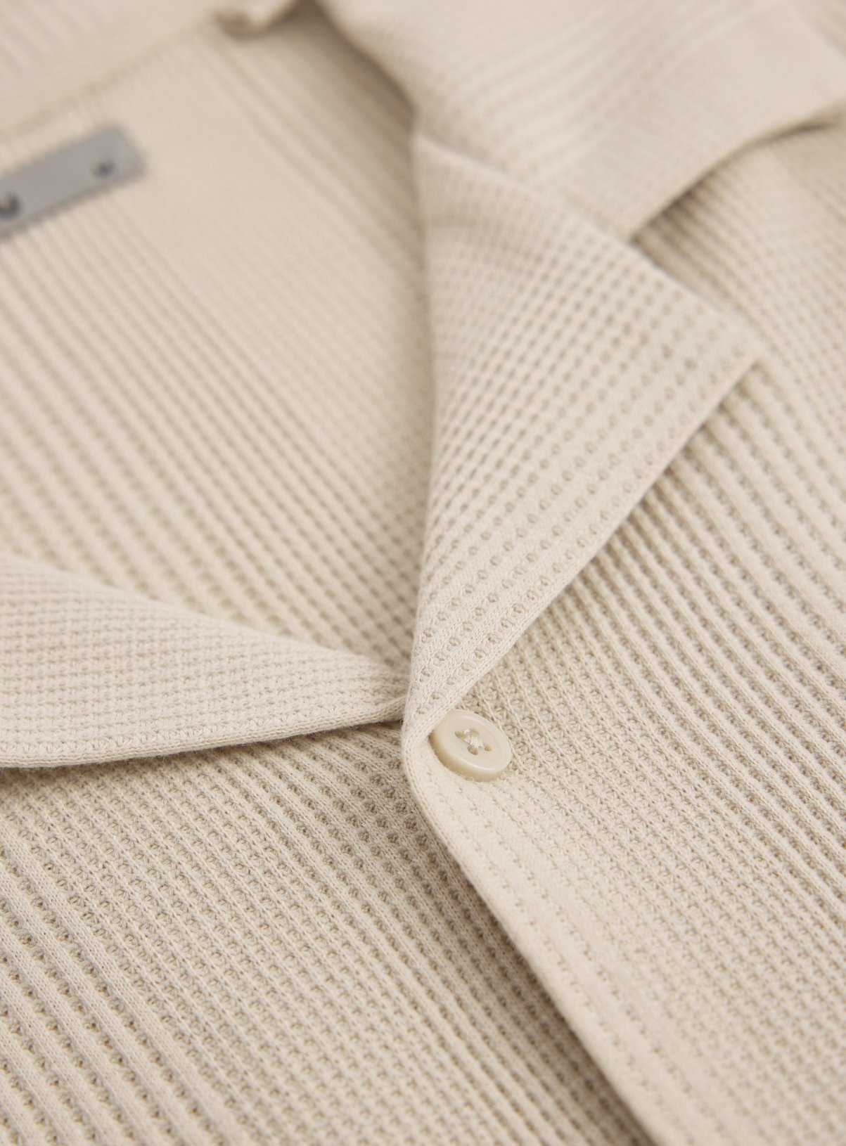 Stone Textured Co-ord Shirt XL - Image 4 thumbnail