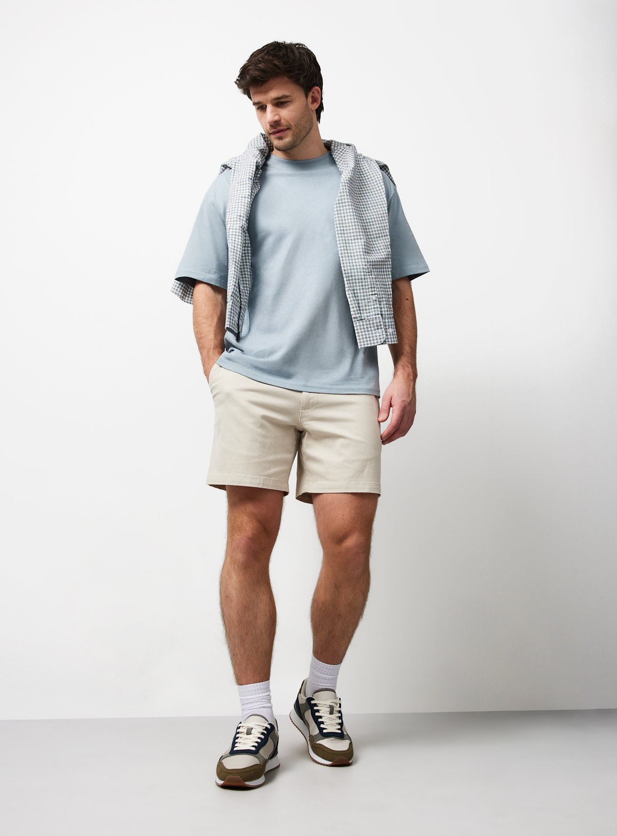 Stone Shorter Length Chino Shorts 30 - Image 2 thumbnail