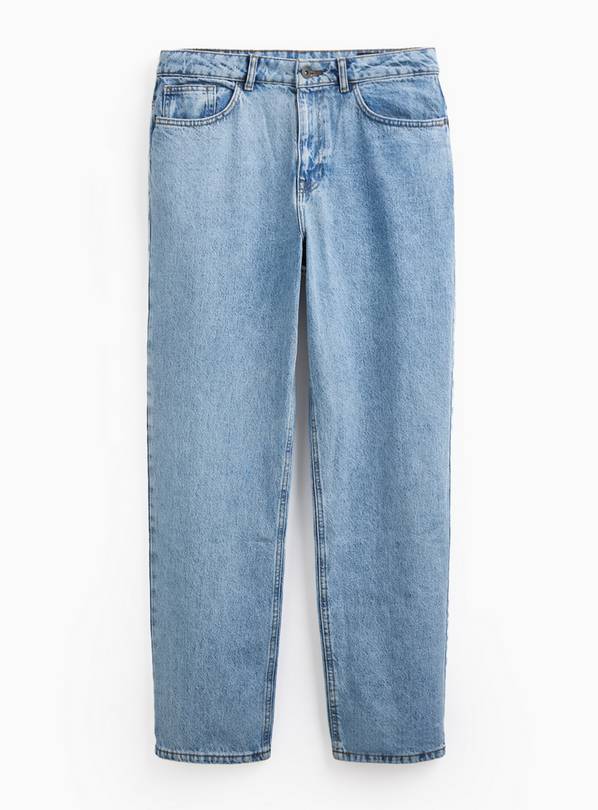 Elevated Baby Blue Relaxed Straight Leg Jeans 36S