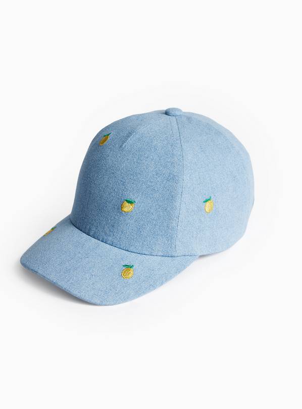 Blue Denim Lemon Embroidered Cap 1-2 years
