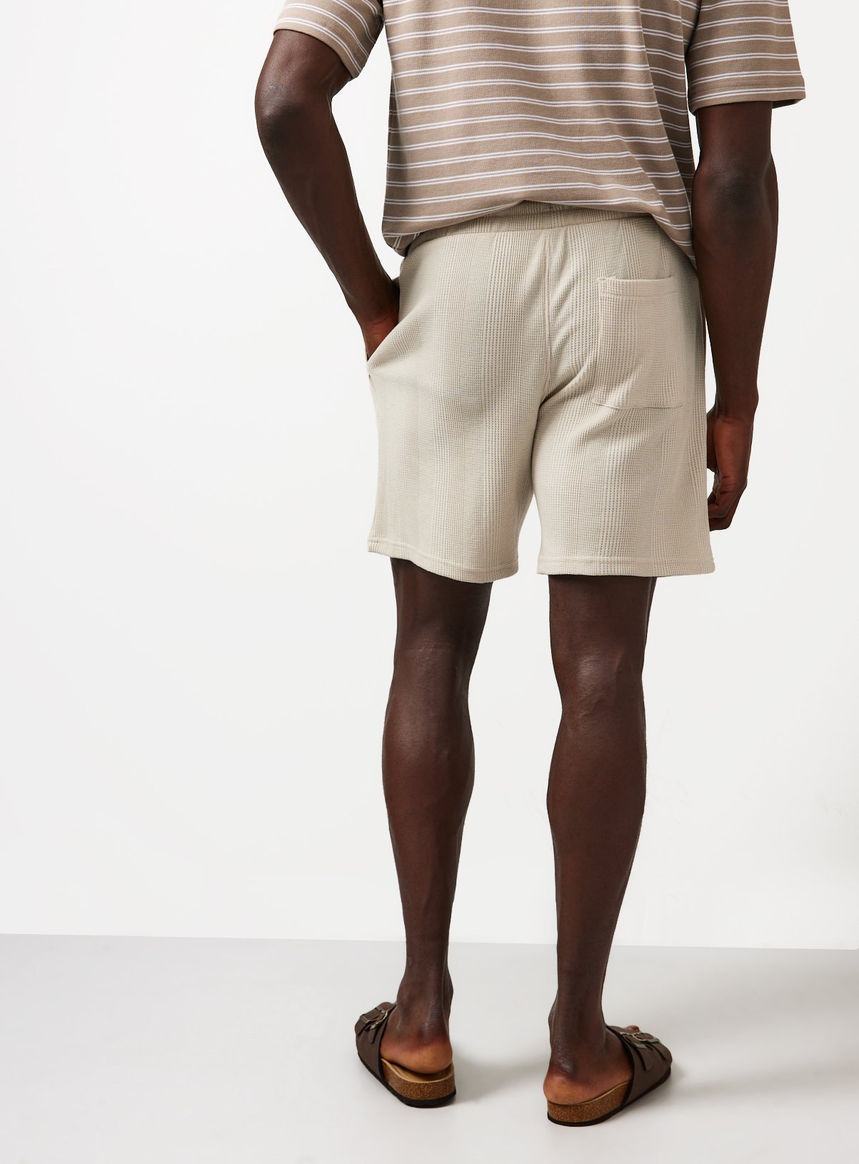 Stone Textured Co-ord Shorts M - Image 5 thumbnail