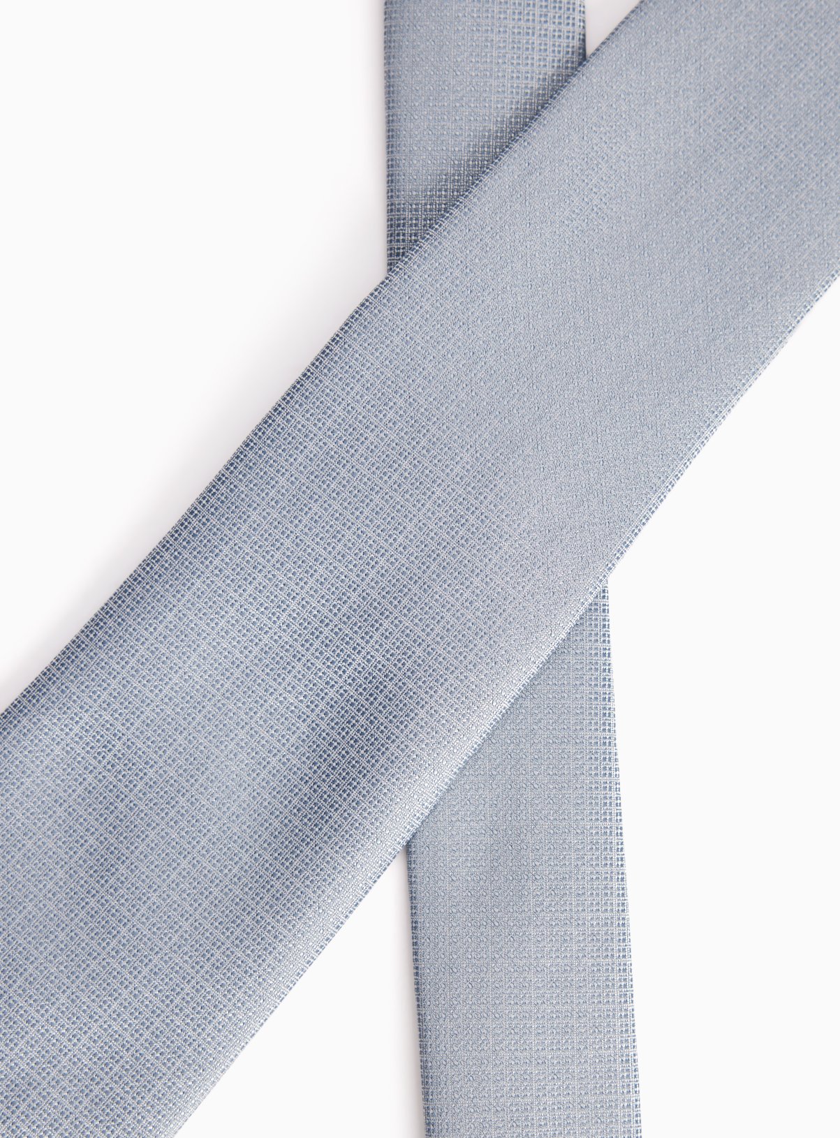 Grey Textured Tie One Size - Image 2 thumbnail