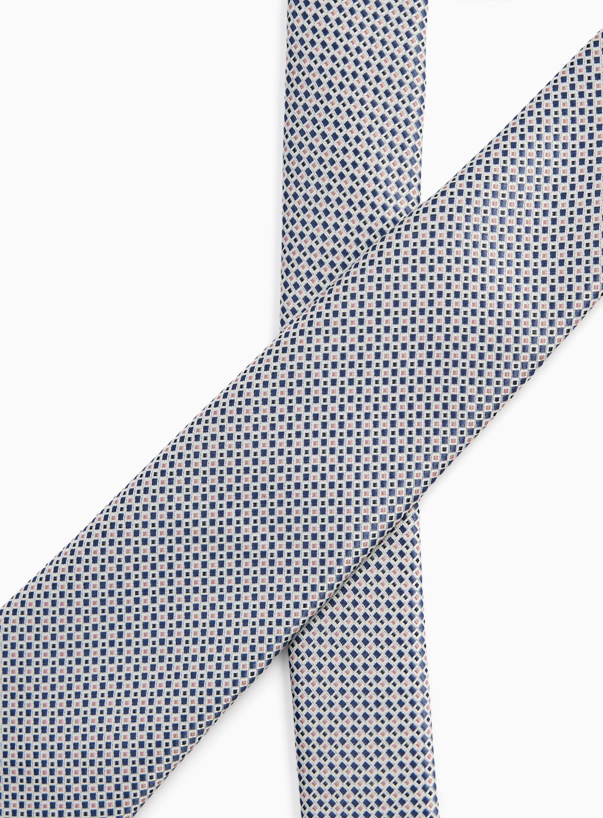 Blue Geo Print Tie One Size - Image 2 thumbnail