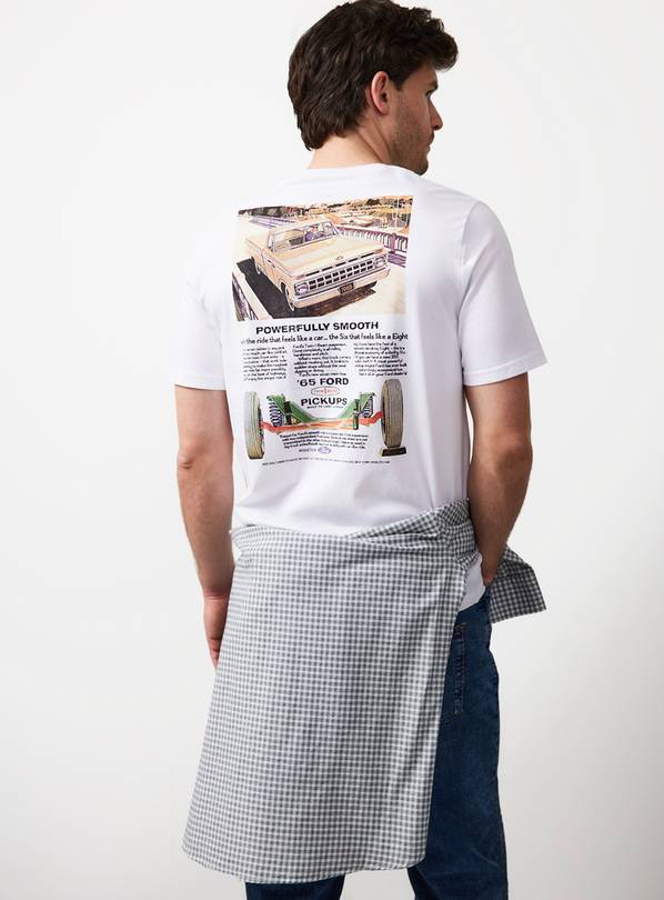 White Classic Ford Graphic T-Shirt XXXL