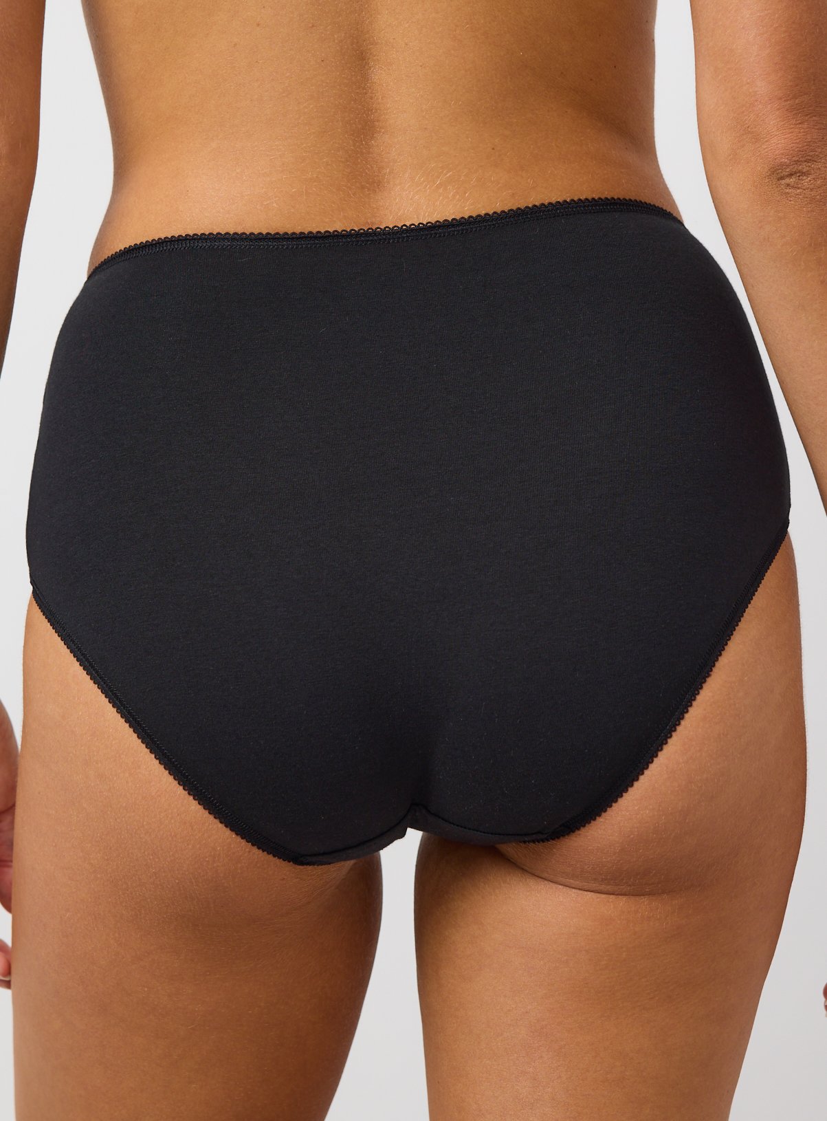 Black Full Brief Knickers 10 Pack 8 - Image 3 thumbnail