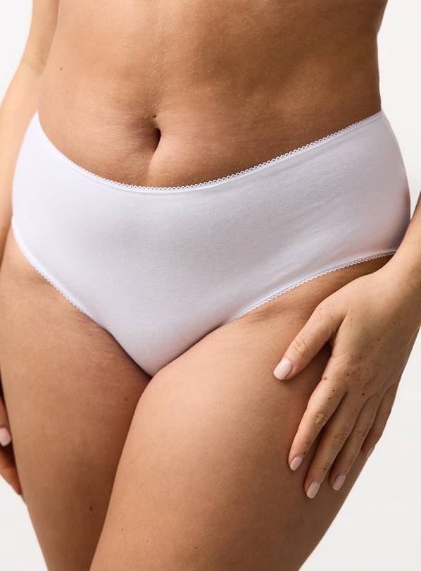 White Midi Briefs 7 Pack 8