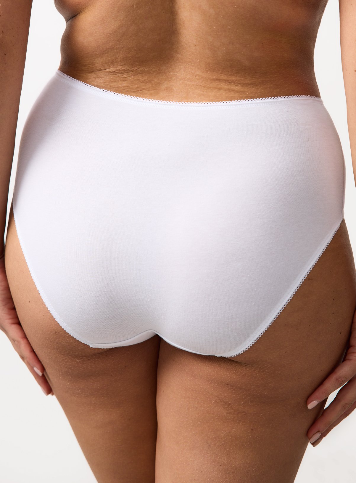 White Cotton Midi Briefs 7 Pack 8 - Image 4 thumbnail