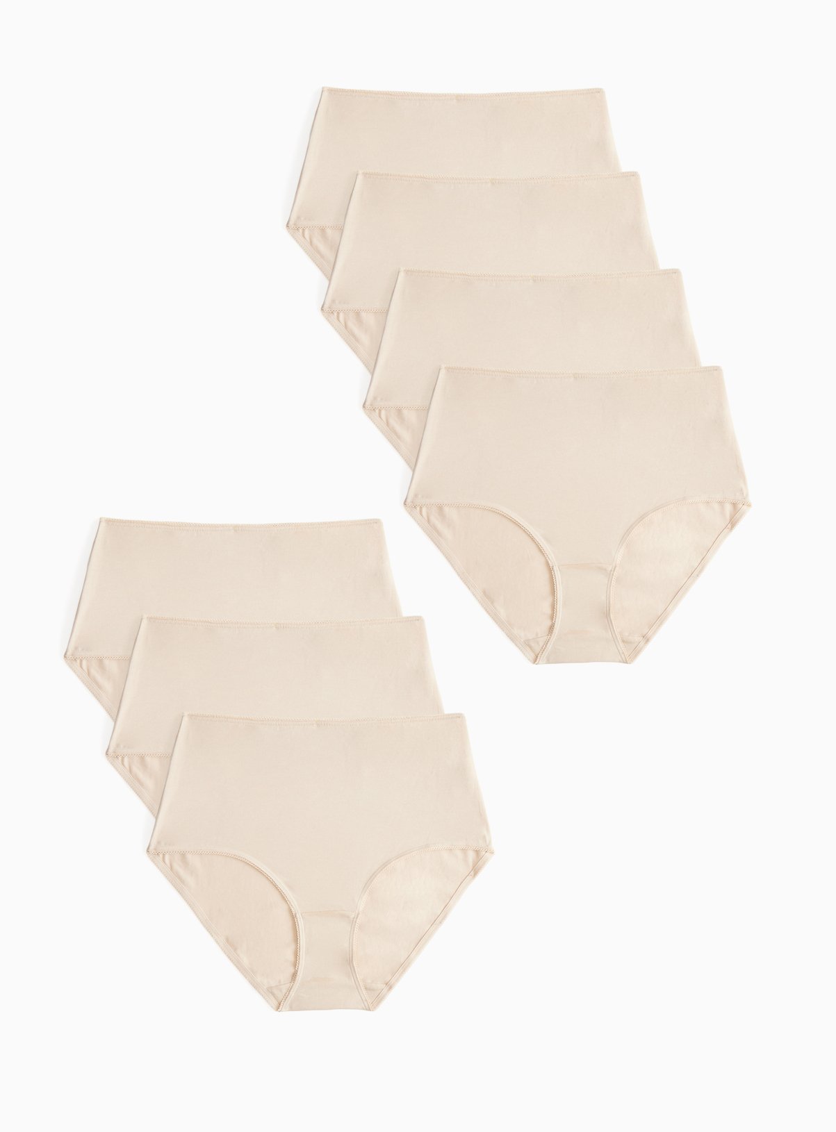 Nude Cotton Full Briefs 7 Pack 22 - Image 1 thumbnail