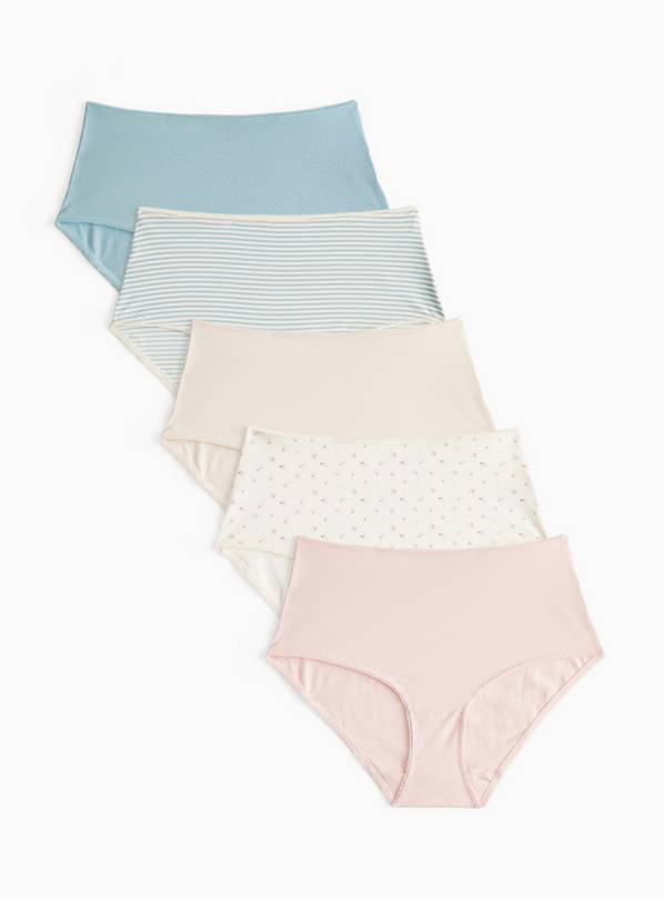 Green & Ditsy Midi Briefs 5 Pack  12
