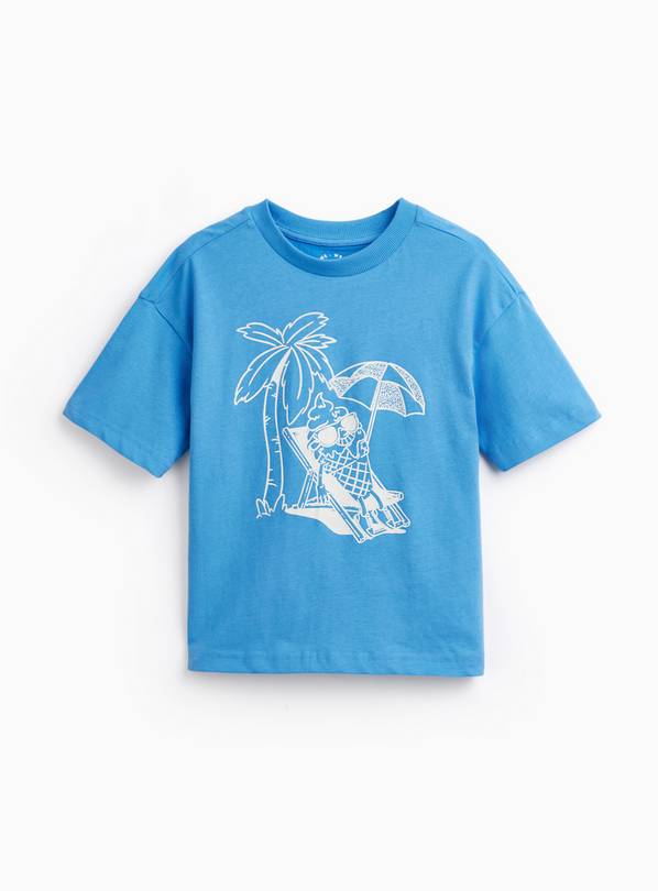 Blue Sunlounger Print T-Shirt 2-3 years