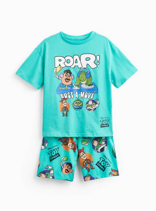 Green Toy Story Print Shortie Pyjamas 3-4 years