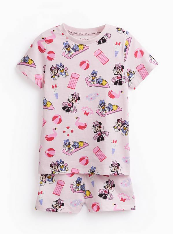 Pink Disney Minnie Mouse Print Shortie Pyjamas 3-4 years
