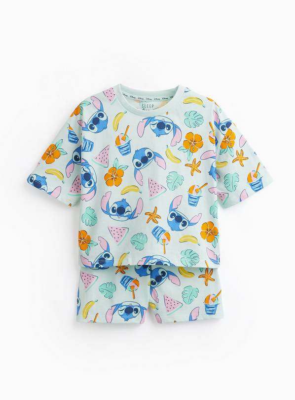 Blue Disney Lilo & Stitch Print Shortie Pyjamas 6-7 years