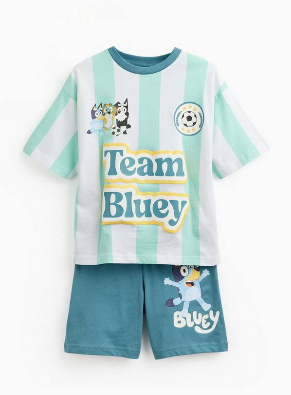 Green Bluey Print Shortie Pyjamas 4-5 years