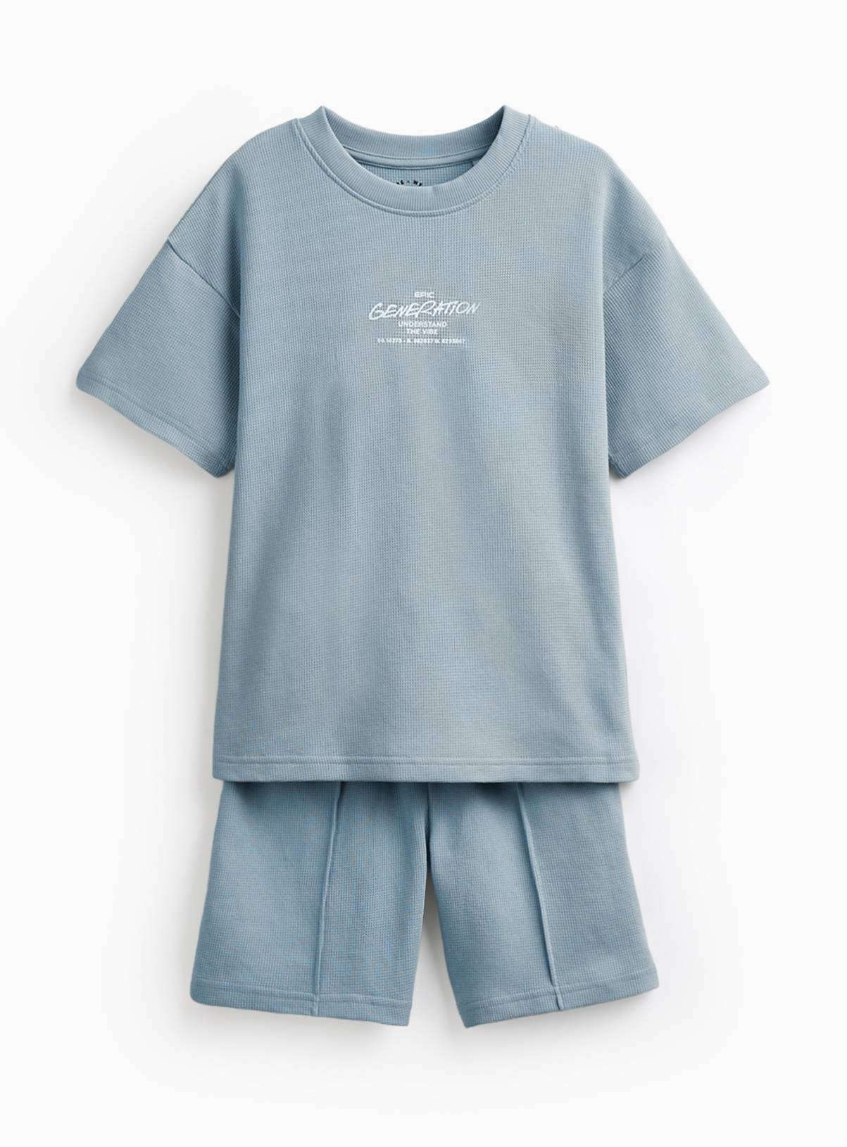 Blue Epic Graphic T-Shirt & Shorts Set 1 year - Image 1