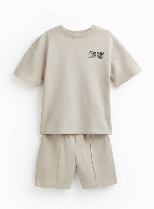 Stone Front Graphic T-Shirt & Shorts Set 6 years