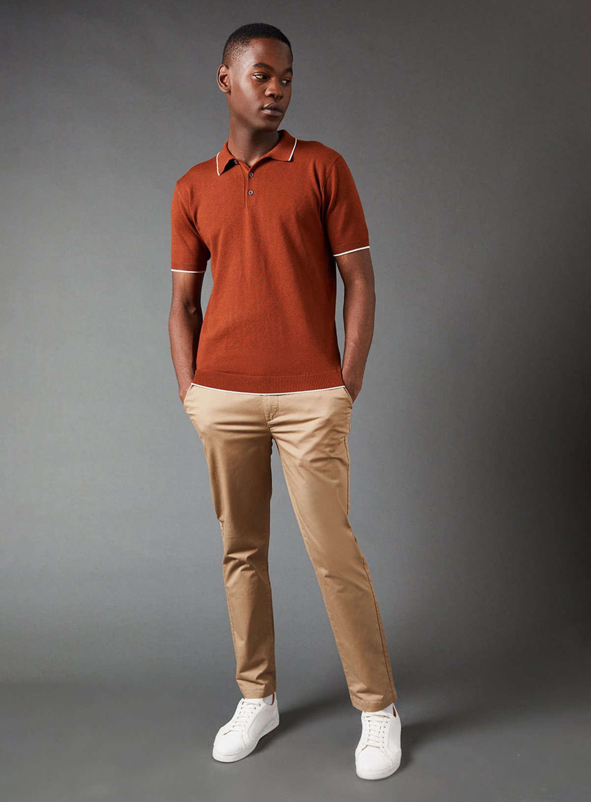 BURTON Stone Slim Fit Chino Trousers 32R - Image 2 thumbnail