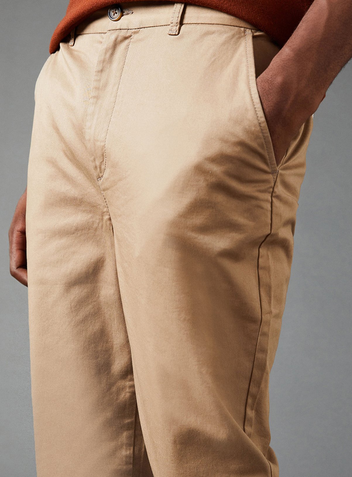 BURTON Stone Slim Fit Chino Trousers 32R - Image 4 thumbnail