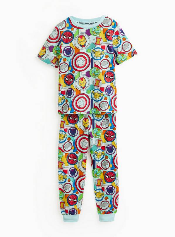 Avengers Icons Print Short Sleeve Pyjama Set 5-6 years