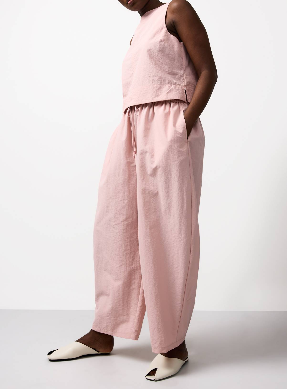 Pink Balloon Leg Techno Co-ord Trousers 18 - Image 3