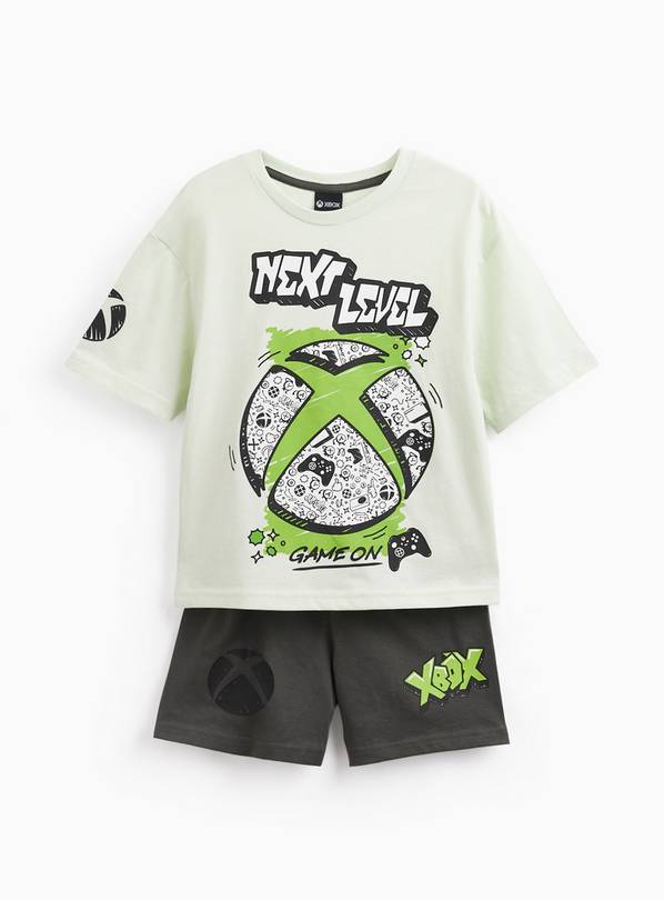 Green XBOX Print Shortie Pyjamas 6-7 years